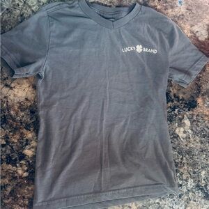 Lucky Brand Gray Short Sleeve Tee